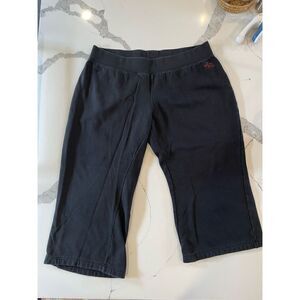 Harley Davidson Sweatpants Cropped Embroidered Rhinestones Women’s Sz 1W